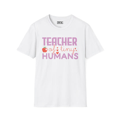 Teacher Appreciation Gift - “Teacher of Tiny Humans” Cute Tee, Preschool Teacher Shirt, Kindergarten Educator Gift