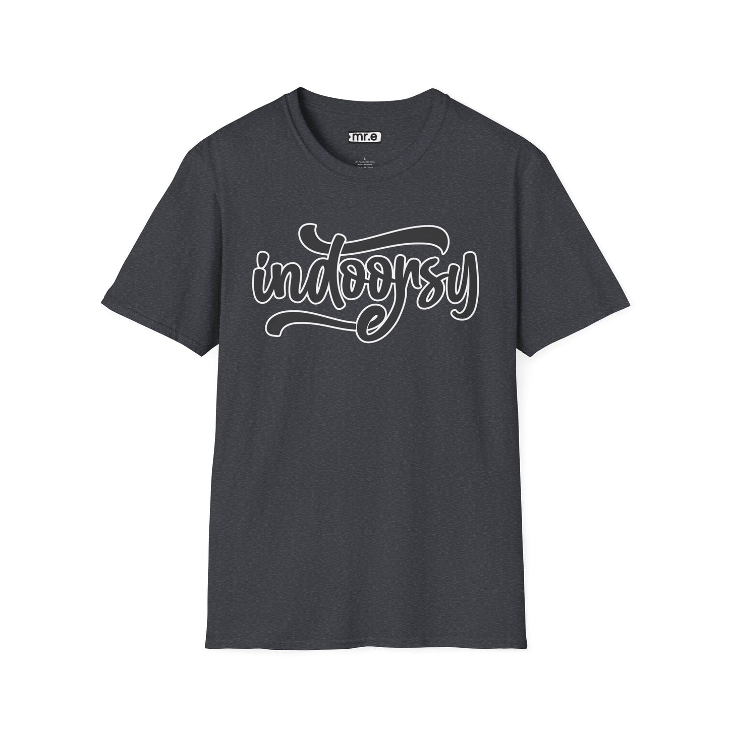 "Indoorsy" Funny Indoor Lifestyle T-Shirt – Quirky & Cozy Graphic Tee for Homebodies, Introverts & Lazy Legends
