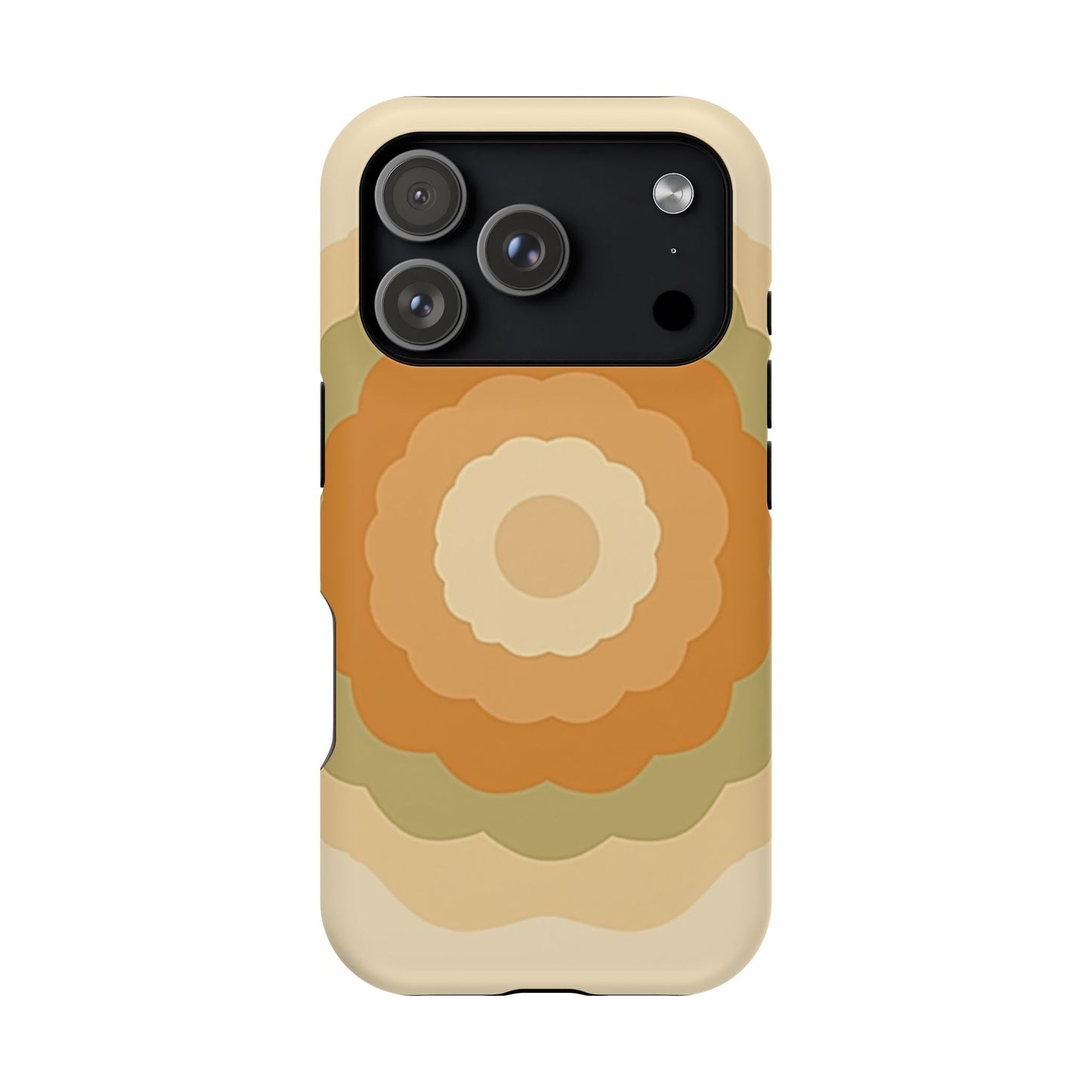 Retro Bloom iPhone Case - 70s Floral Design, Vintage Aesthetic Gift Idea