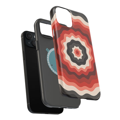70s Wave Phone Case - Aesthetic iPhone Case, Vintage Gift Idea, Trendy Summer Accessory