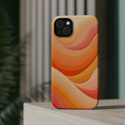 Retro Wave Phone Case - 70s Inspired Aesthetic | Orange Gradient iPhone Case | Gifts for Her | Vintage Style Sun Design