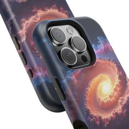 Ethereal Spiral Galaxy Phone Case for iPhone | Dreamy Aesthetic Slim Protective Cover