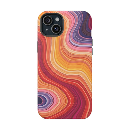 Lava Flow iPhone Case - Abstract Swirl Design, Trendy Aesthetic Gift Idea