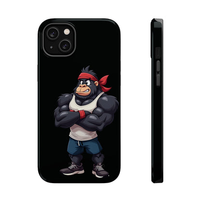 Red Band Gym Gorilla Phone Case – Fierce Style Meets Tough Protection