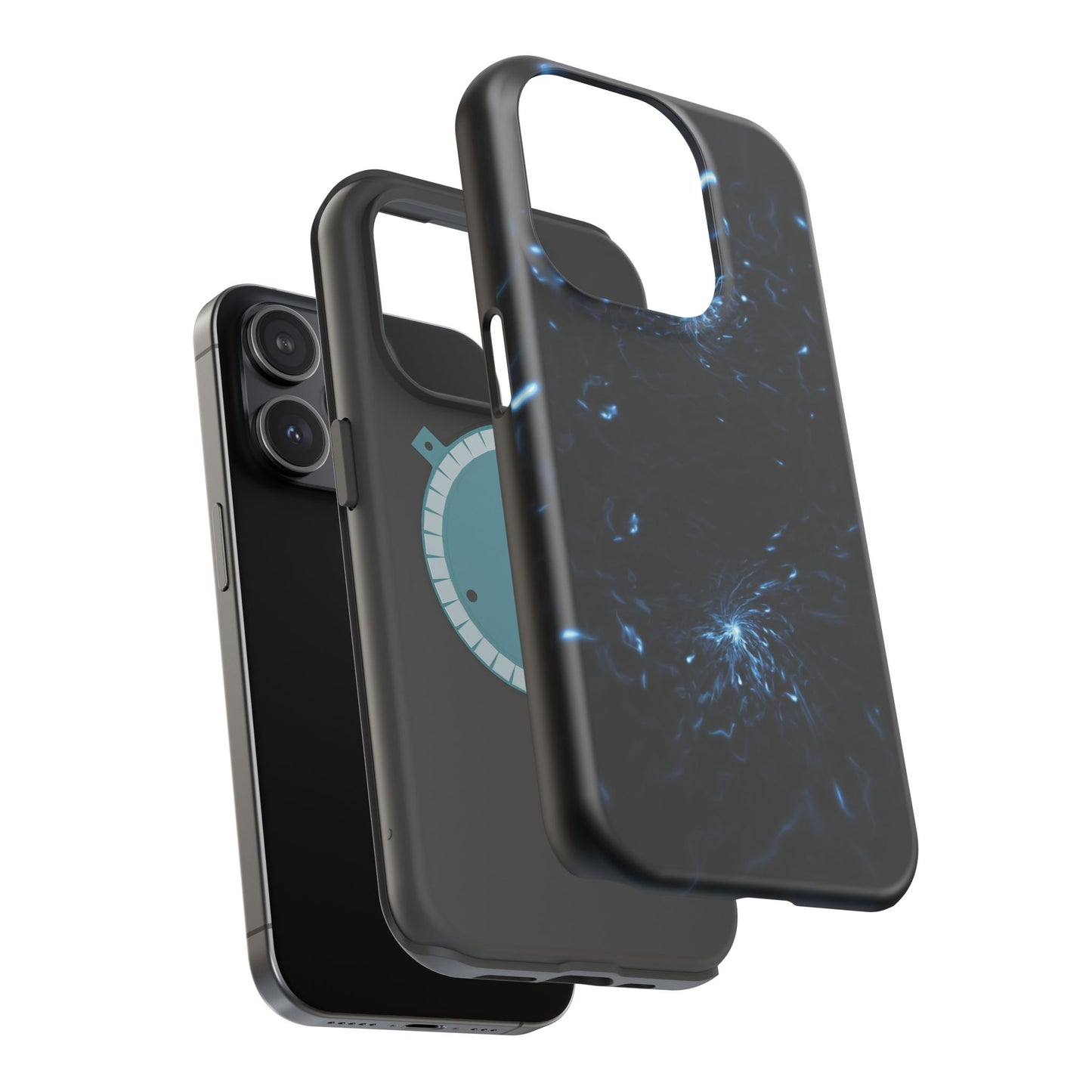 Galaxy Phone Case - Aesthetic iPhone Case | Blue Abstract Energy Design | Gifts for Him/Her | Sci-Fi Tech Vibes