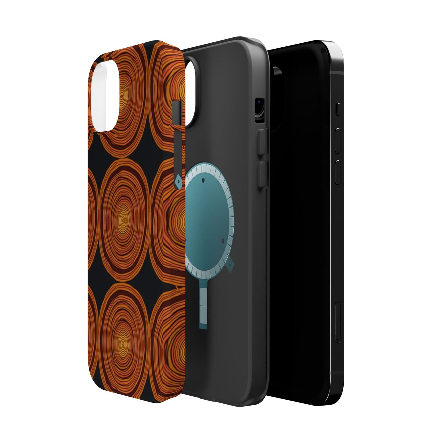 Rustic Swirl iPhone Case - Boho Wood Grain Pattern - Aesthetic Phone Accessories