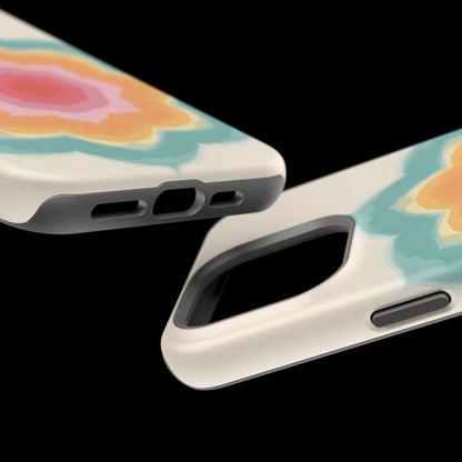 Floral Bloom iPhone Case - Retro Flower Power Design, Aesthetic Gift Idea