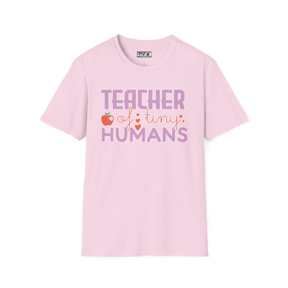 Teacher Appreciation Gift - “Teacher of Tiny Humans” Cute Tee, Preschool Teacher Shirt, Kindergarten Educator Gift