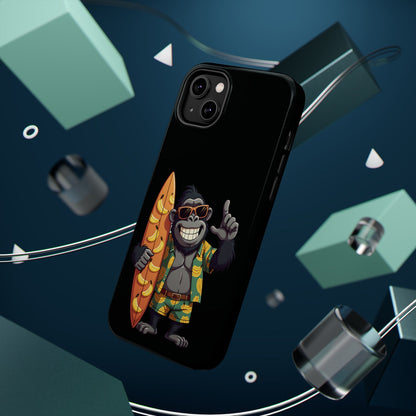 Banana Vibes Surf Gorilla Phone Case – Tropical Chill Meets Jungle Fun