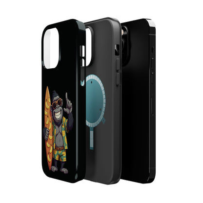 Banana Vibes Surf Gorilla Phone Case – Tropical Chill Meets Jungle Fun