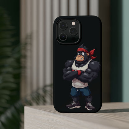 Red Band Gym Gorilla Phone Case – Fierce Style Meets Tough Protection