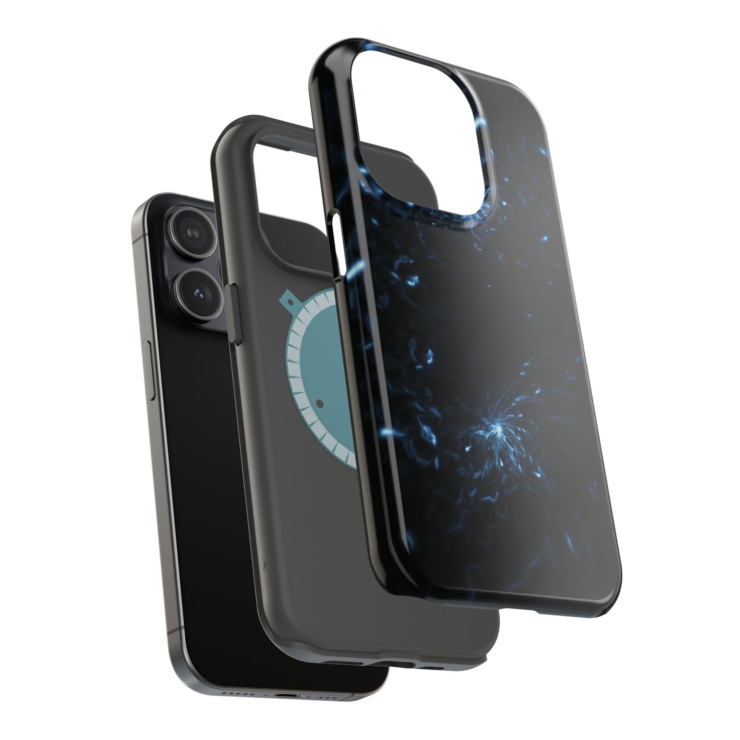 Galaxy Phone Case - Aesthetic iPhone Case | Blue Abstract Energy Design | Gifts for Him/Her | Sci-Fi Tech Vibes
