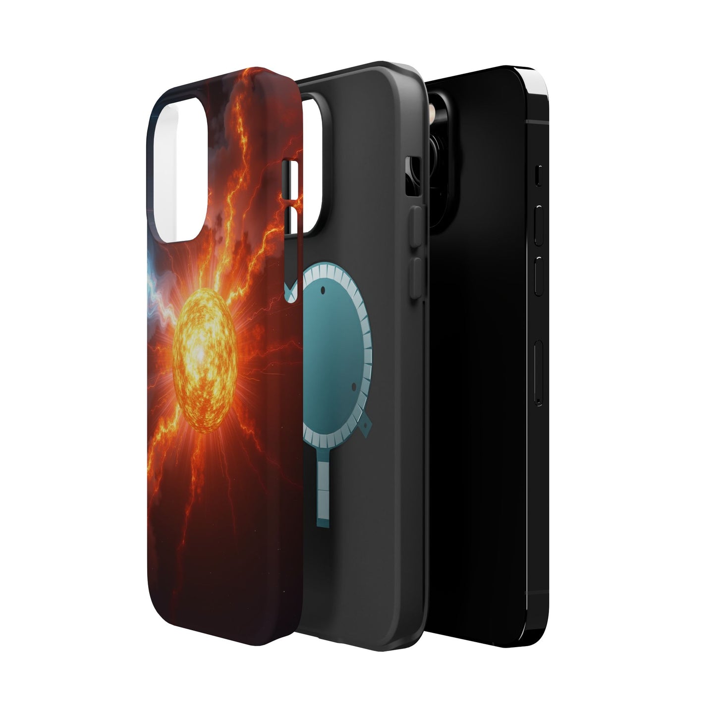 Solar Flare iPhone Case - Fiery Sunburst Space Design - Astronomy Gift Idea