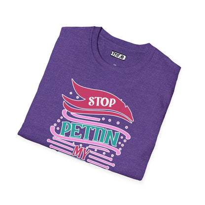 "Stop Pettin’ My Peeves" Funny Sassy T-Shirt – Ironic Petting-Proof Graphic Tee for the Overwhelmed & Underappreciated