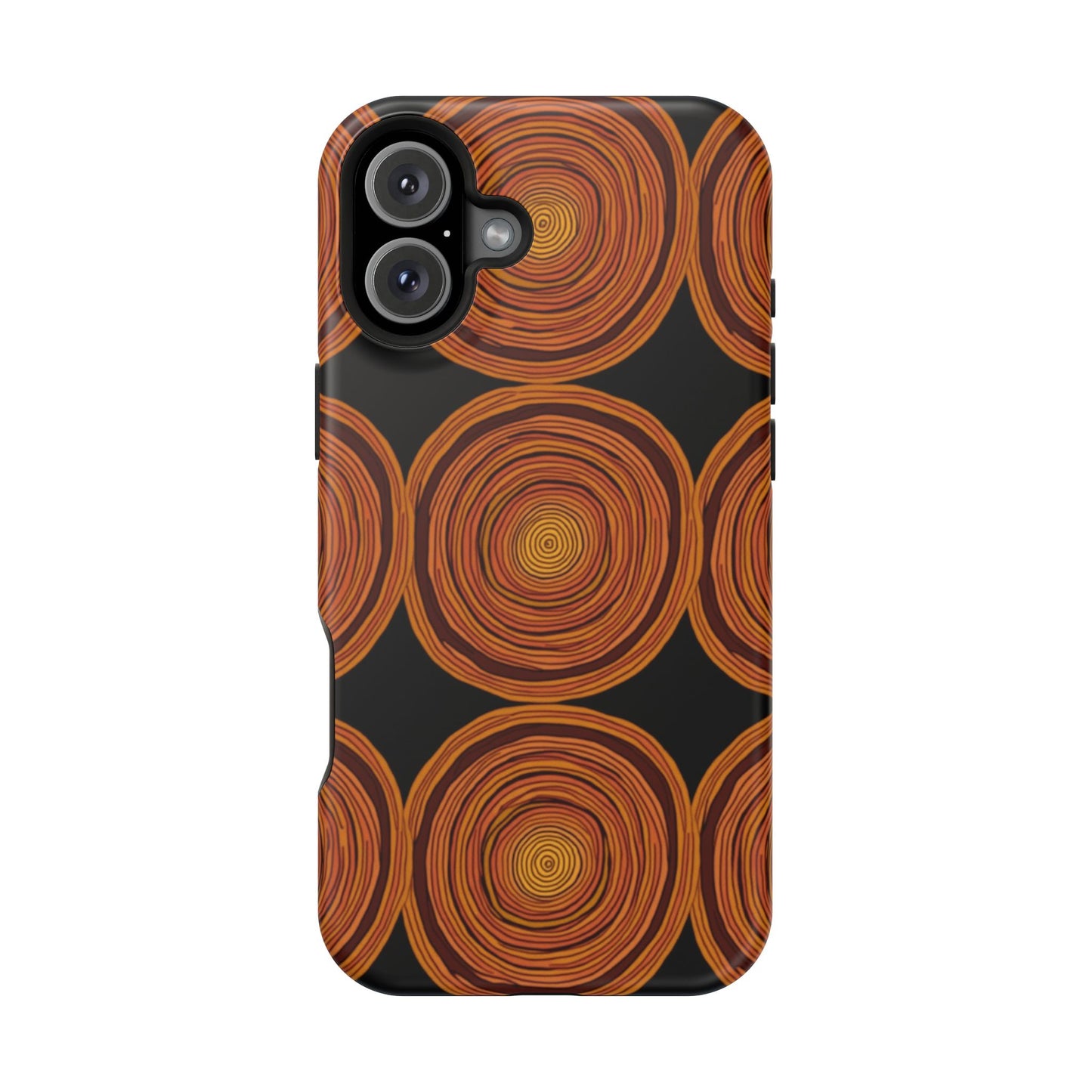 Rustic Swirl iPhone Case - Boho Wood Grain Pattern - Aesthetic Phone Accessories