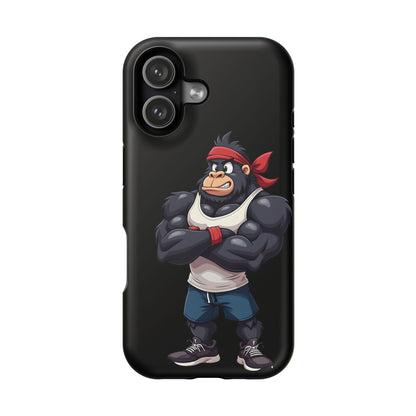 Red Band Gym Gorilla Phone Case – Fierce Style Meets Tough Protection