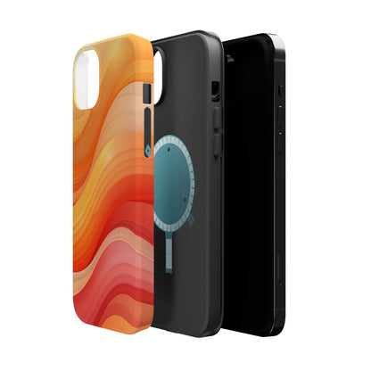 Sunset Phone Case - Aesthetic iPhone Case | Warm Gradient Wave Design | Gifts for Her | Beachy Summer Vibes