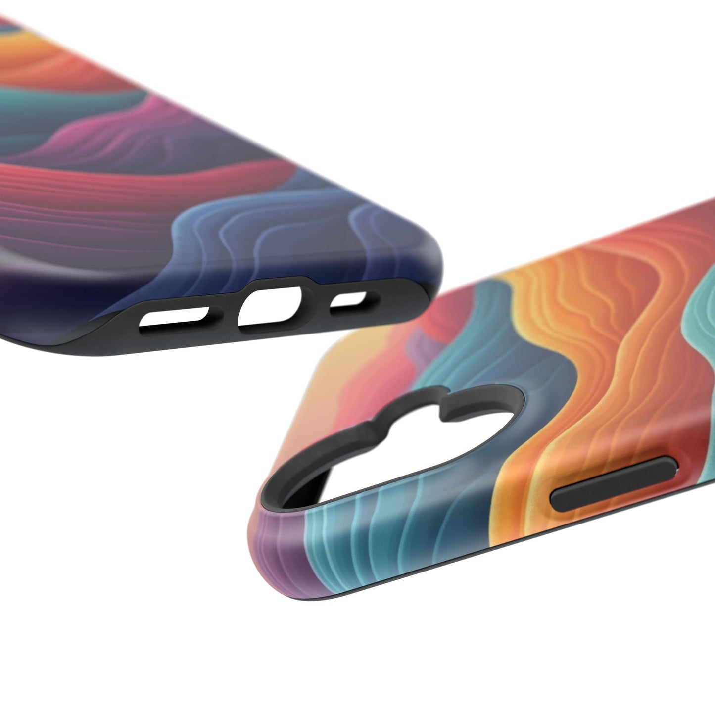 Abstract Wave Phone Case - Aesthetic iPhone Case, Pastel Gift Idea, Trendy Summer Accessory