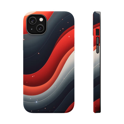 Celestial Waves iPhone Case - Galaxy Space Design, Aesthetic Gift Idea
