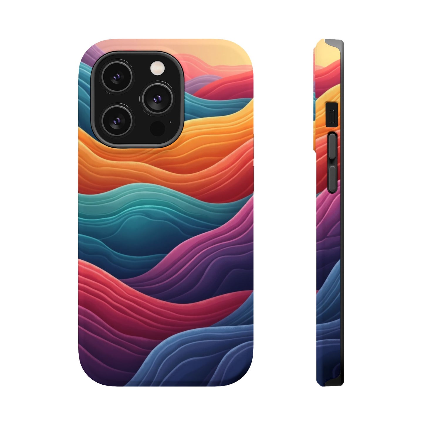 Abstract Wave Phone Case - Aesthetic iPhone Case, Pastel Gift Idea, Trendy Summer Accessory