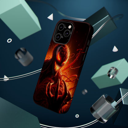 Fiery Alien Phone Case - Aesthetic iPhone Case | Sci-Fi Art Design | Gifts for Him | Unique Phone Accessories