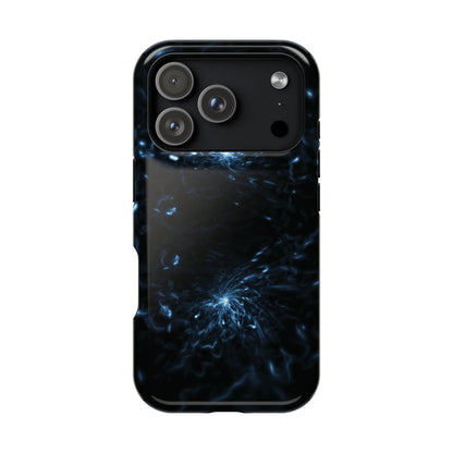 Galaxy Phone Case - Aesthetic iPhone Case | Blue Abstract Energy Design | Gifts for Him/Her | Sci-Fi Tech Vibes