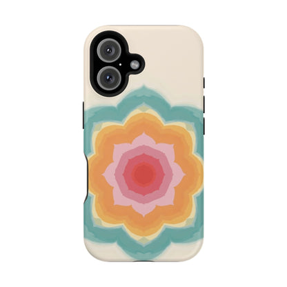 Floral Bloom iPhone Case - Retro Flower Power Design, Aesthetic Gift Idea