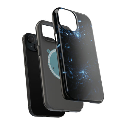 Galaxy Phone Case - Aesthetic iPhone Case | Blue Abstract Energy Design | Gifts for Him/Her | Sci-Fi Tech Vibes