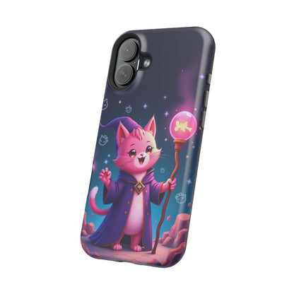 Magical Cat Sorcerer iPhone Case - Cute Fantasy Gift for Cat Lovers