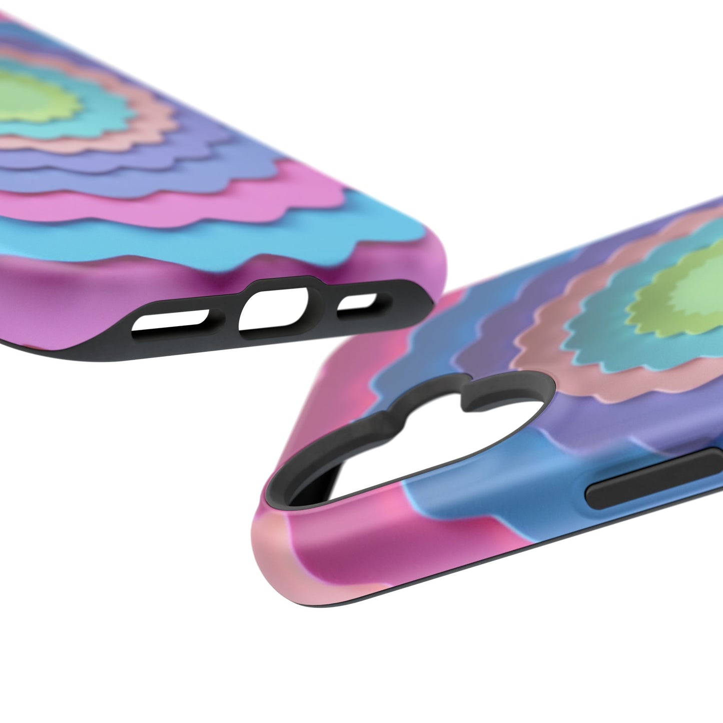 Layered Bloom iPhone Case - Pastel Flower Design, Cute Aesthetic Gift Idea