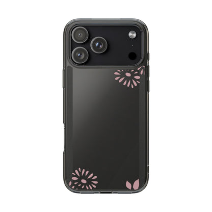 Elegant Floral Clear Phone Case – Minimalist Chic Protection