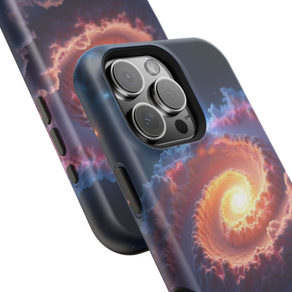 Ethereal Spiral Galaxy Phone Case for iPhone | Dreamy Aesthetic Slim Protective Cover