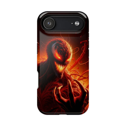 Fiery Alien Phone Case - Aesthetic iPhone Case | Sci-Fi Art Design | Gifts for Him | Unique Phone Accessories