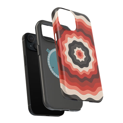 70s Wave Phone Case - Aesthetic iPhone Case, Vintage Gift Idea, Trendy Summer Accessory