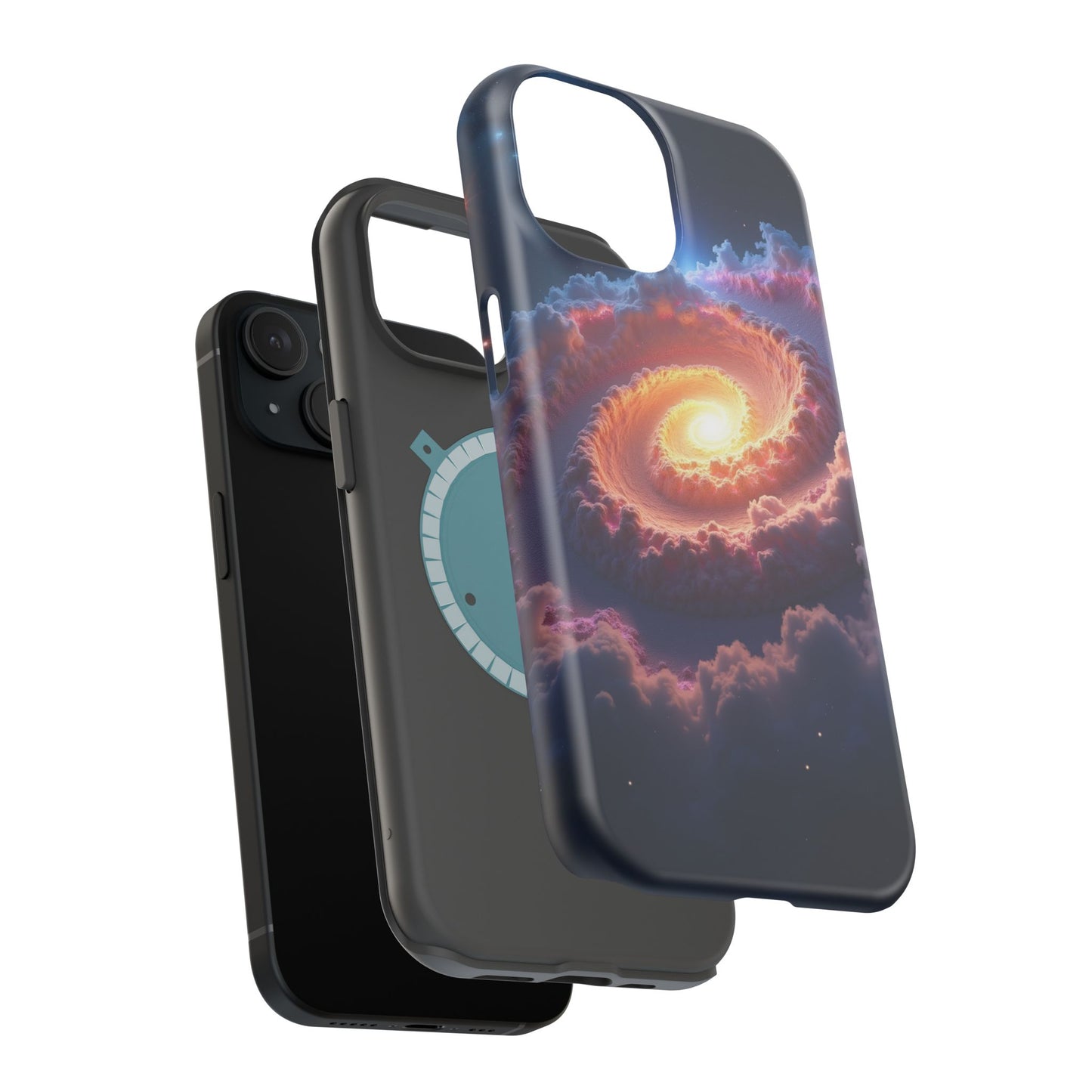 Ethereal Spiral Galaxy Phone Case for iPhone | Dreamy Aesthetic Slim Protective Cover