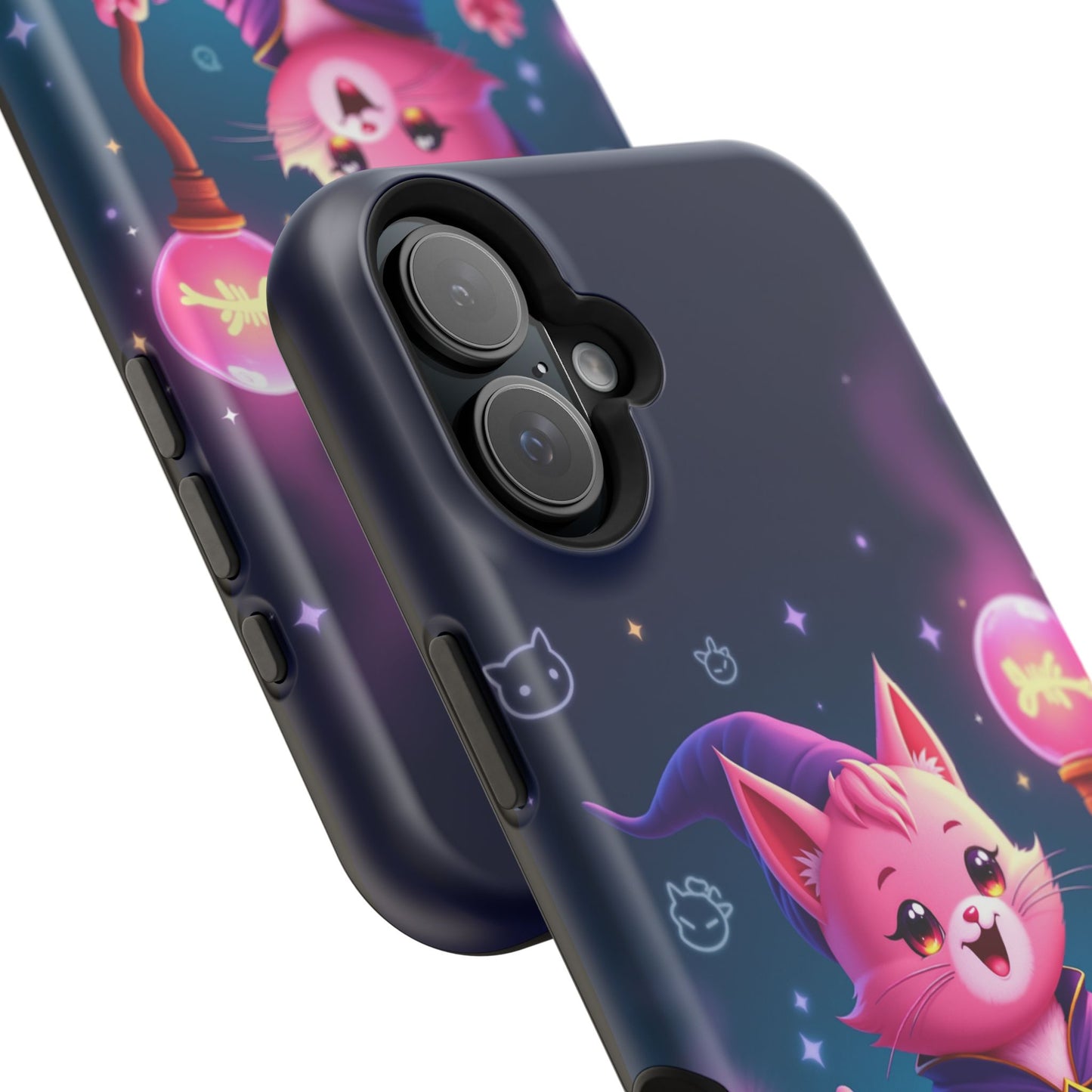 Magical Cat Sorcerer iPhone Case - Cute Fantasy Gift for Cat Lovers