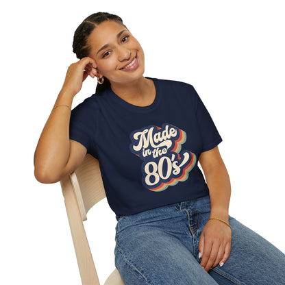 "Made in the 80s" T-Shirt – Retro Throwback Tee | Nostalgic 80s Fashion Graphic Shirt for Men & Women | Vintage Pop Culture Style