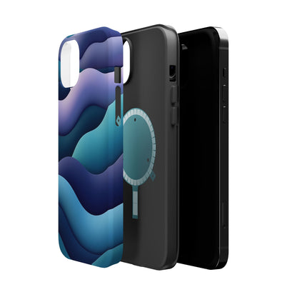Blue Wave Phone Case - Aesthetic iPhone Case, Calming Gift Idea, Minimalist Summer Accessory