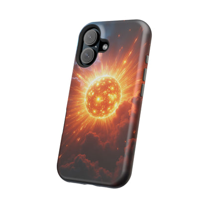Sun Phone Case - Fiery Starburst iPhone Cover - Astronomy Gift for Him/Her