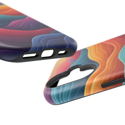 Abstract Wave Phone Case - Aesthetic iPhone Case, Pastel Gift Idea, Trendy Summer Accessory
