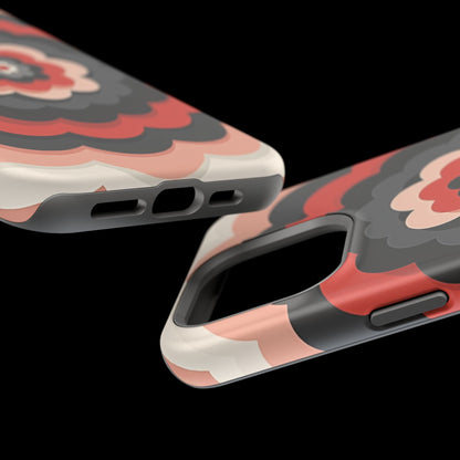 Floral Phone Case - Retro Flower iPhone Case, Aesthetic Gift Idea, Cute Pink Design