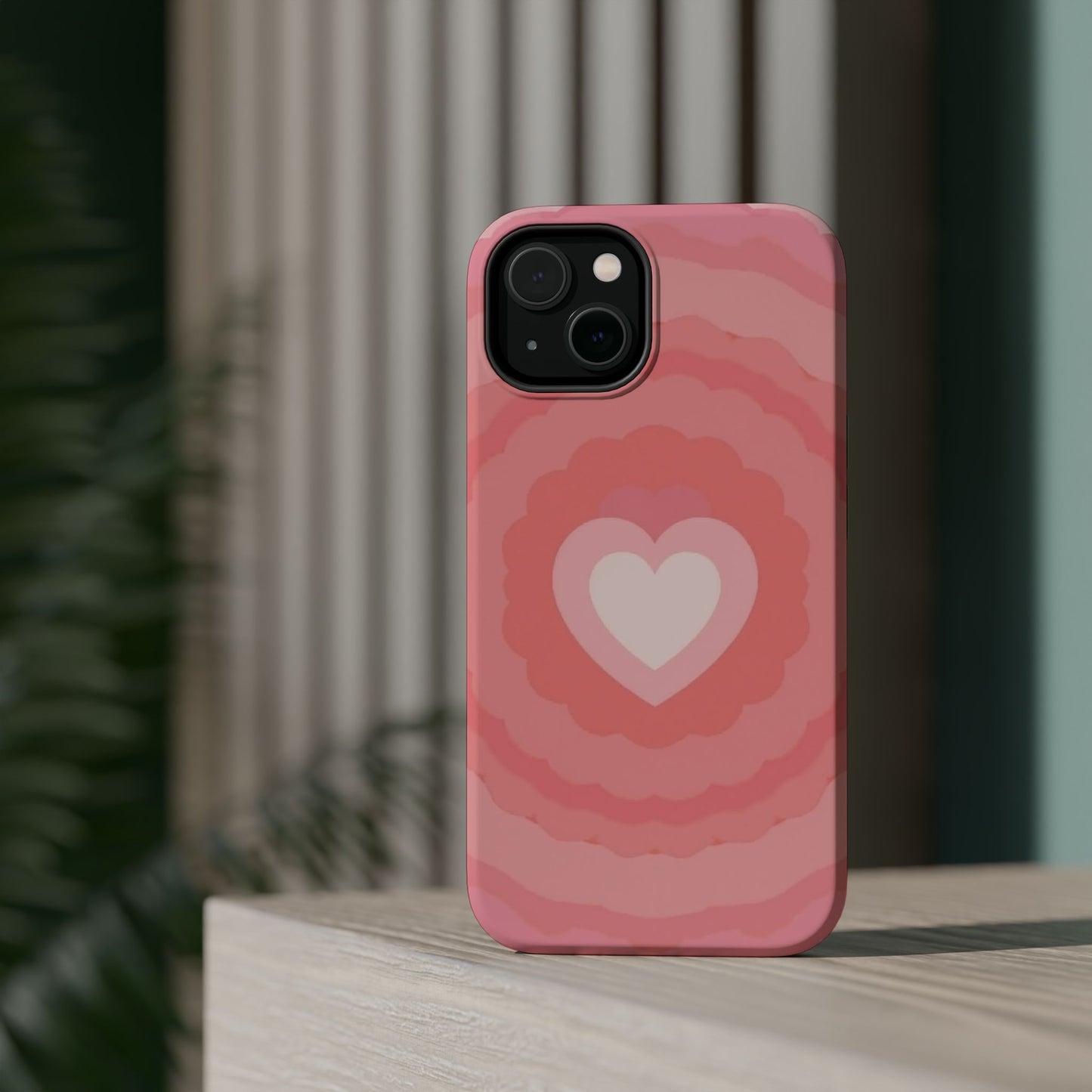 Heart Ripple iPhone Case - Cute Pink Aesthetic - Kawaii Gift for Her