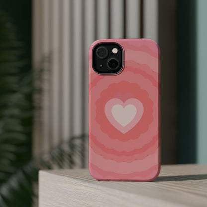 Heart Ripple iPhone Case - Cute Pink Aesthetic - Kawaii Gift for Her