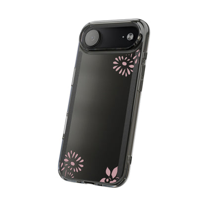 Elegant Floral Clear Phone Case – Minimalist Chic Protection