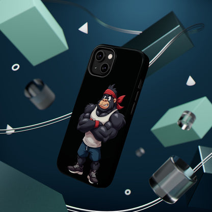 Red Band Gym Gorilla Phone Case – Fierce Style Meets Tough Protection