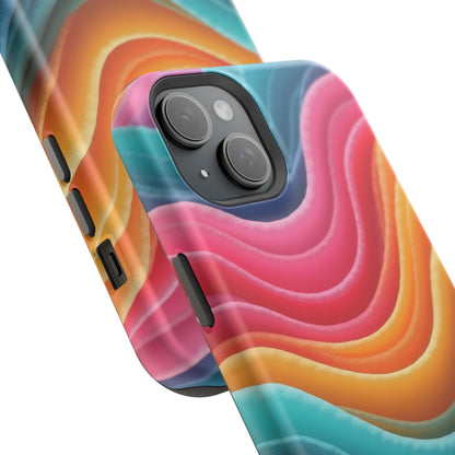 Colorful Wave Phone Case - Aesthetic iPhone Case, Pride Gift Idea, Trendy Summer Accessory
