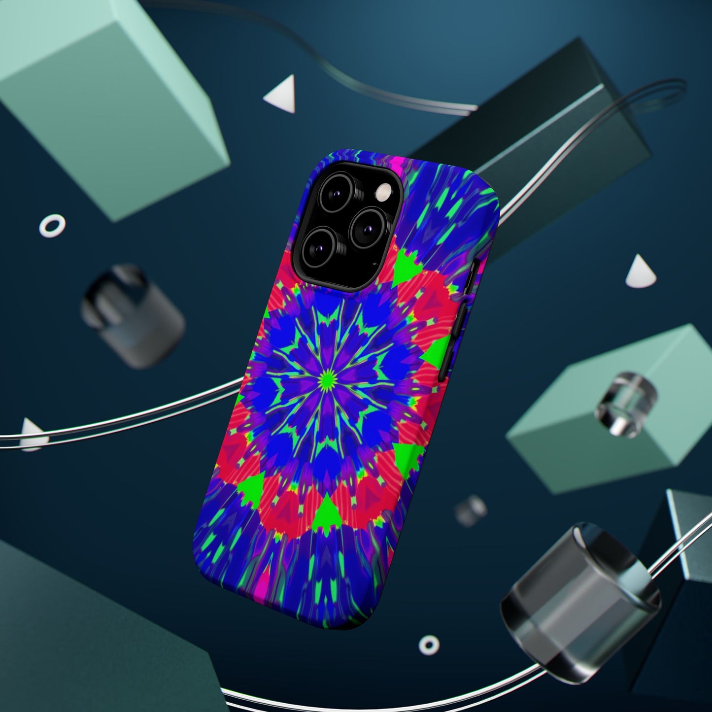 Neon Phone Case - Trippy iPhone Case, Rave Gift Idea, Aesthetic Y2K Accessory