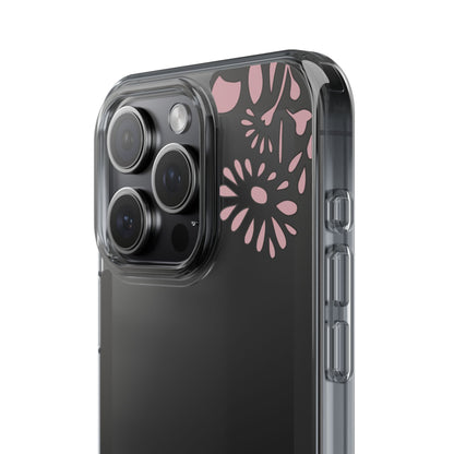 Elegant Floral Clear Phone Case – Minimalist Chic Protection