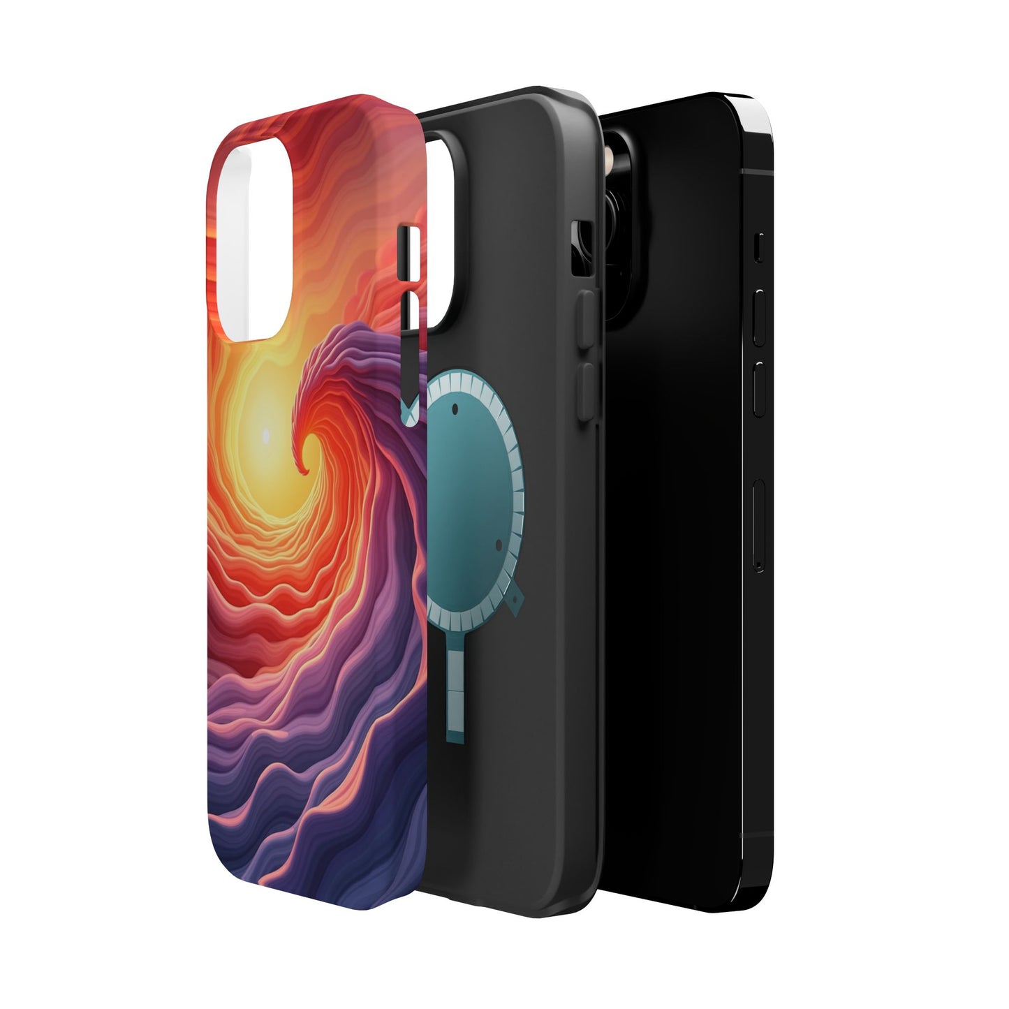 Sunburst Wave iPhone Case - Ocean Sunset Design, Aesthetic Beach Gift Idea