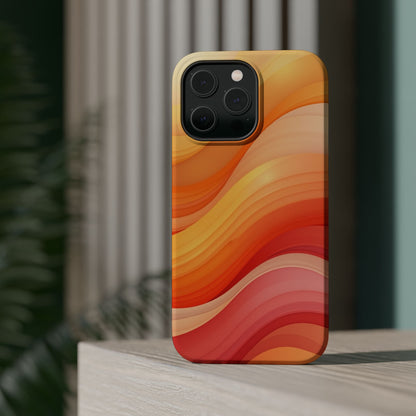 Sunset Phone Case - Aesthetic iPhone Case | Warm Gradient Wave Design | Gifts for Her | Beachy Summer Vibes